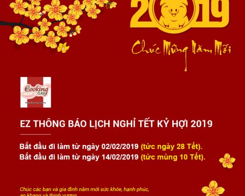 Thông báo lịch nghỉ tết nguyên đán Kỷ Hợi 2019