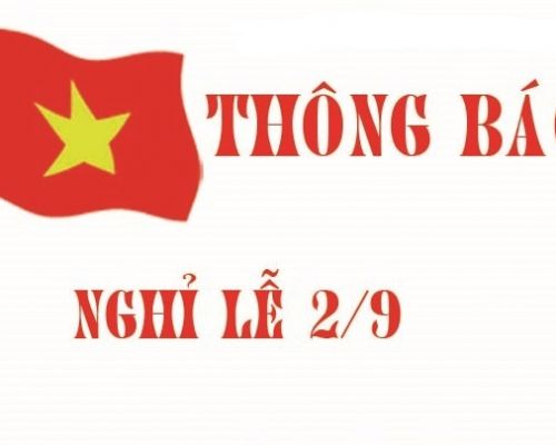 THÔNG BÁO NGHỈ LỄ QUỐC KHÁNH 02/09 