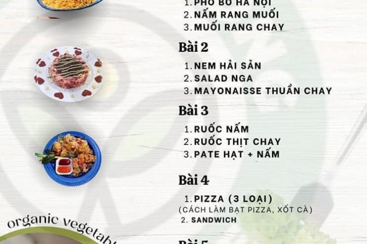 Lớp chay kinh doanh menu 2 